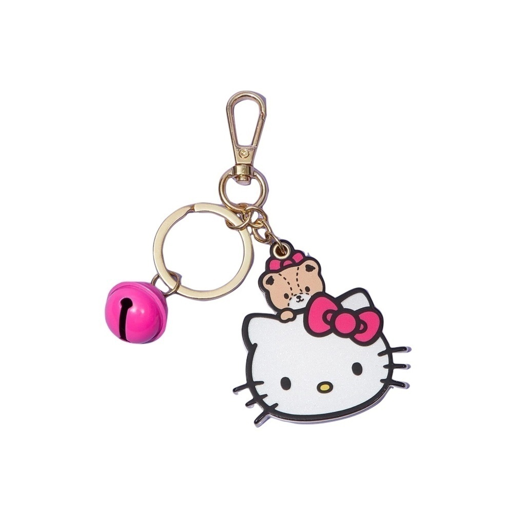 Hello Kitty Pink Mirror Bell Car Keychain